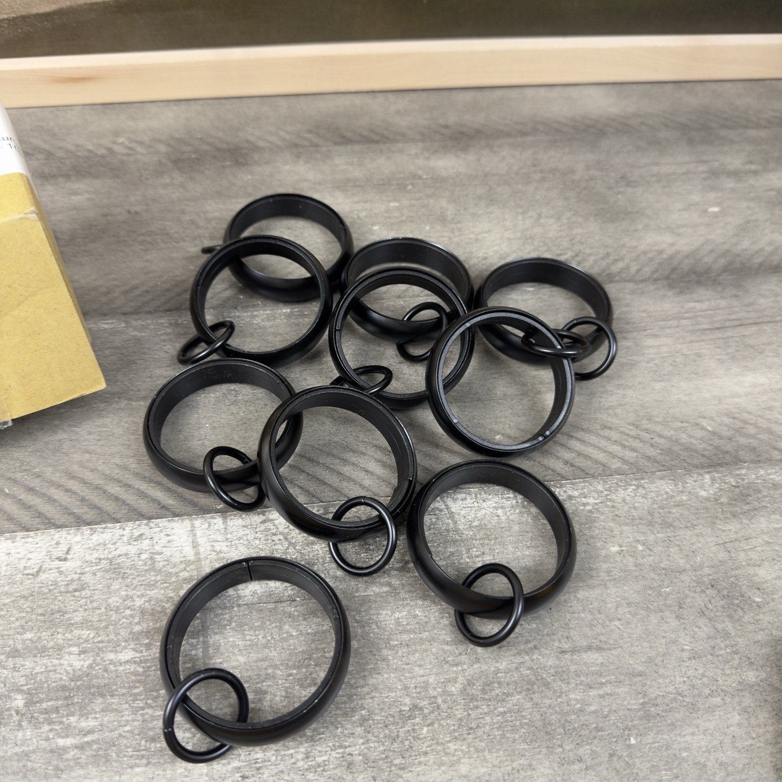 Pottery Barn Quiet-Glide Double Round Curtain Rings 1.25” Set/10 Antique Bronze
