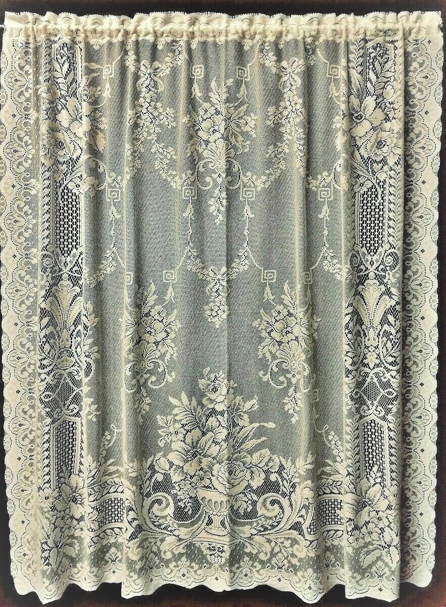 Fontaine Lace Panel 60″ x 82″ Cotton Blend Ivory Bedroom Livingroom Dining Room