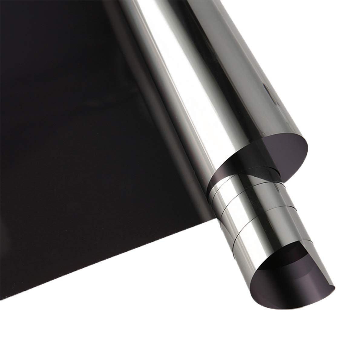 One Way Window Film Daytime Pravicy 17.7 Inch x 6.5 Feet, Black Silver