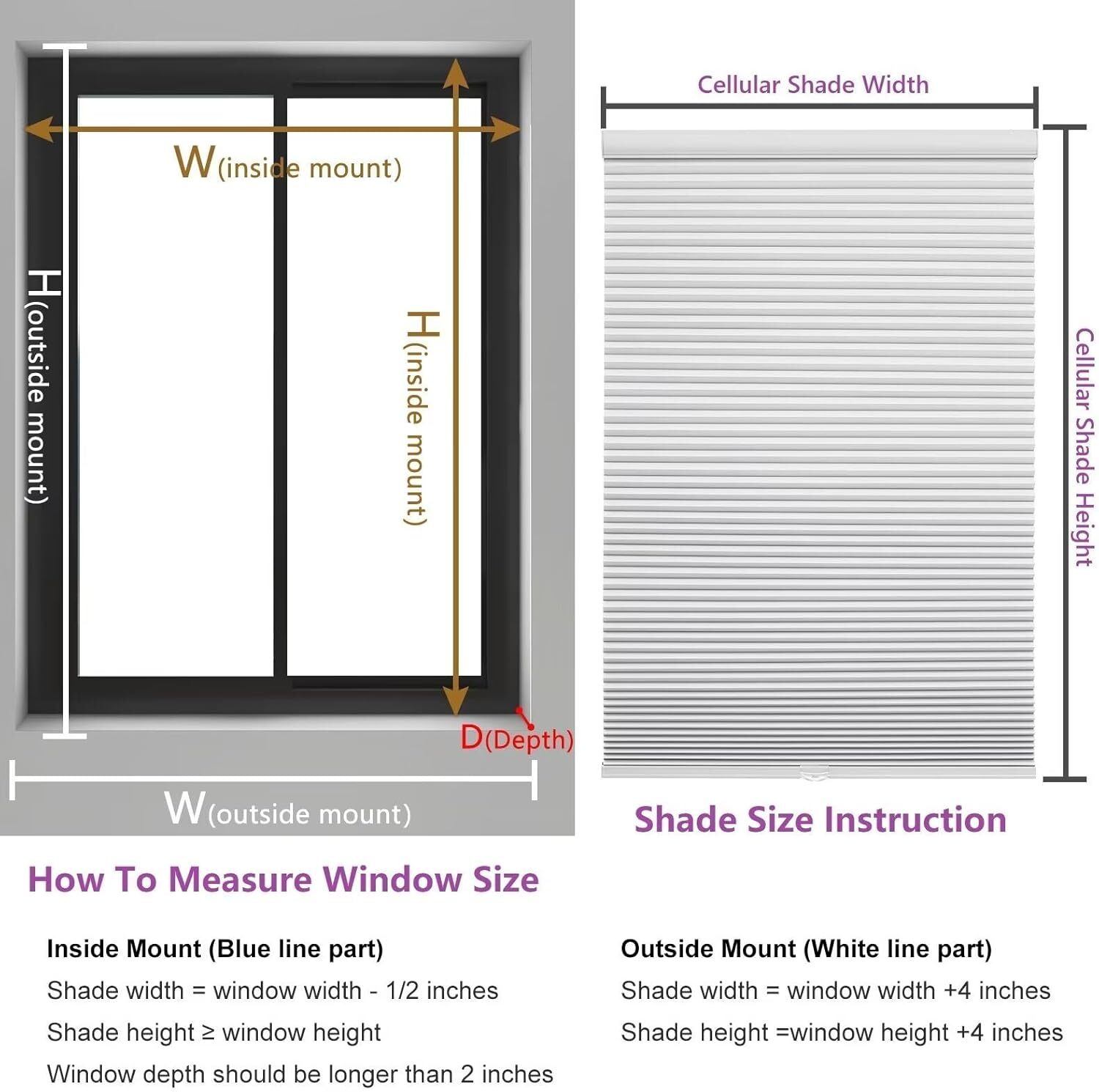 Changshade CUSTOM Cordless Blackout Honeycomb Cellular Shades Window Shades