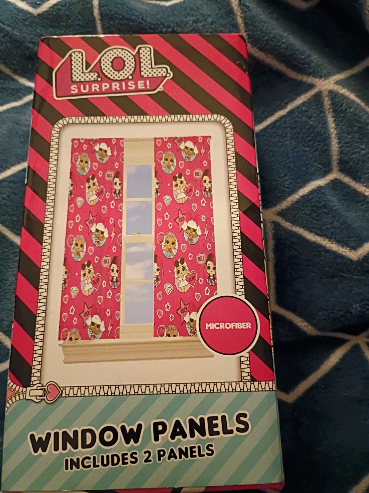 Franco Kids L.O.L. Surprise! Window Curtain Panels Drapes Set, 82 in x 63 in