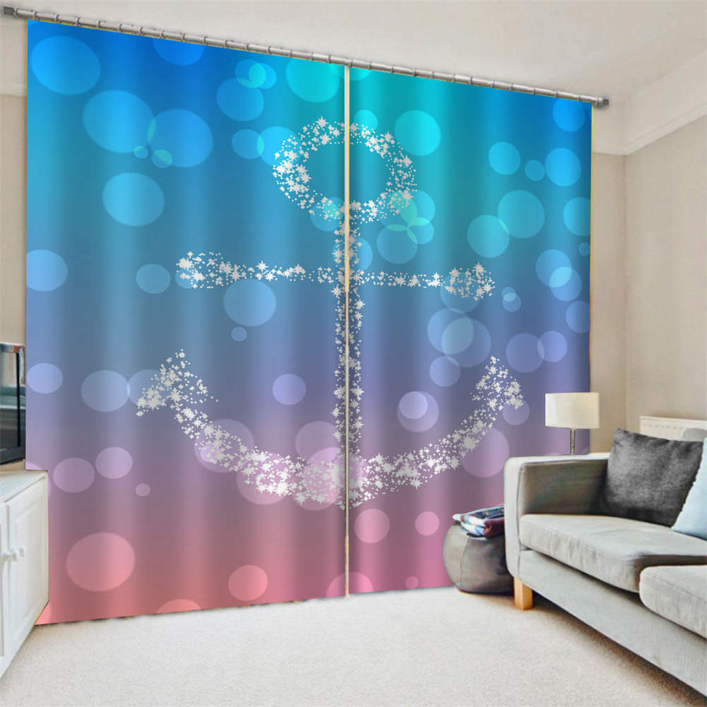 Crystal under the dreamy bubblePrinting 3D Blockout Curtains Fabric Window