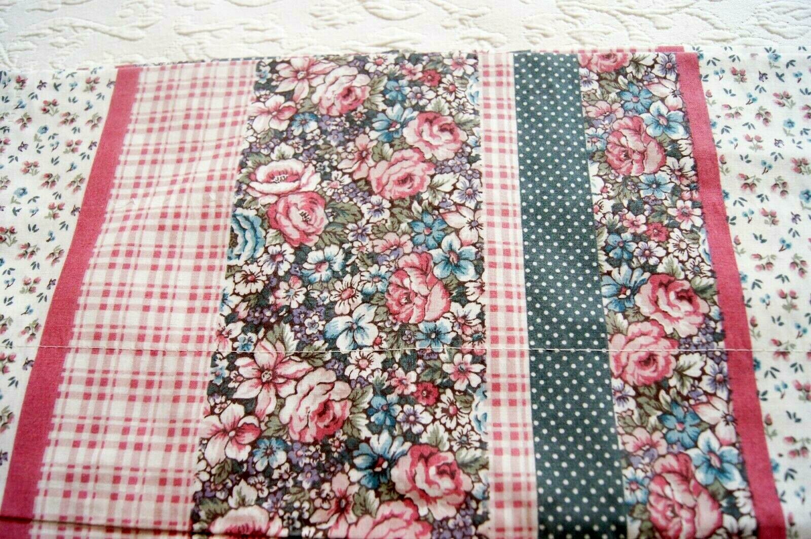 J C Penney Dark Gray, Dusty Pink, White Floral/Plaid/Dot Tailored Valances–2