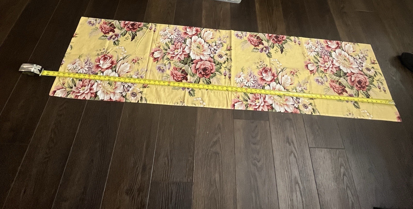 Ralph Lauren Sophie Brooke 17” X 70 ” Valances (2) Yellow Floral Curtain Set