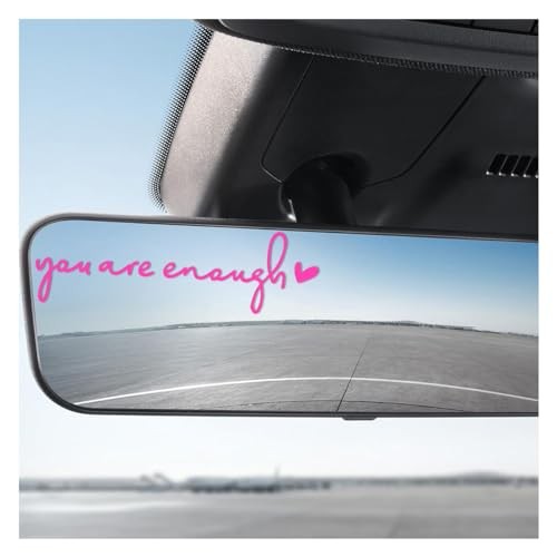 Mirror Stickers for Cars, You are Enough Rearview Mirror You are Enough Pink