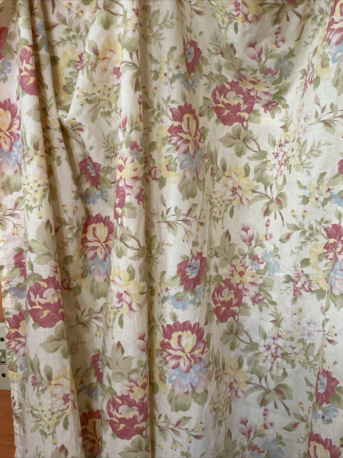 Vtg JC Penney Home Collection Floral Curtain Set 42×85