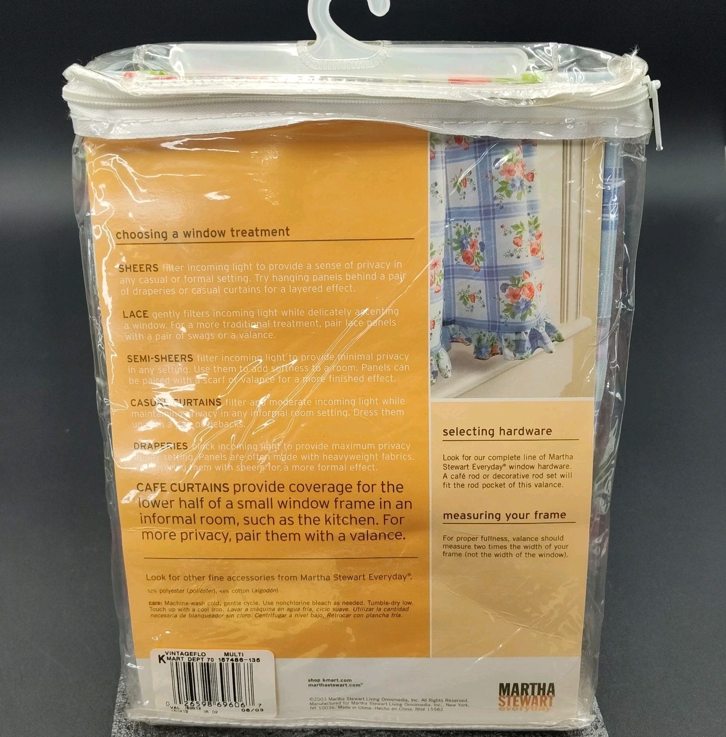 ✅Set-2 Cafe Curtains Martha Stewart Small Window 60″X12.5″ Top & 60″X36″ Lower👀