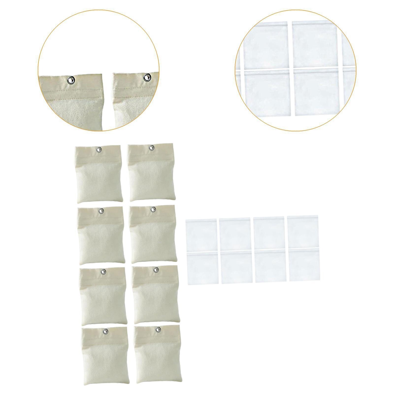 8Pack Outdoor Curtain Weights Curtain Sandbag Weighted Bags Patio Curtain Weight