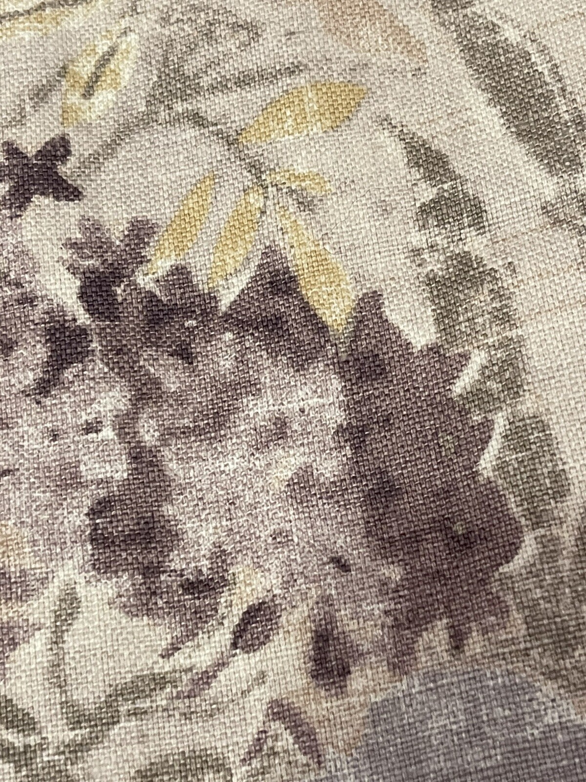 Ballard Designs Meghan Gray Floral Drapery 50” x 108” Curtains panel linen New