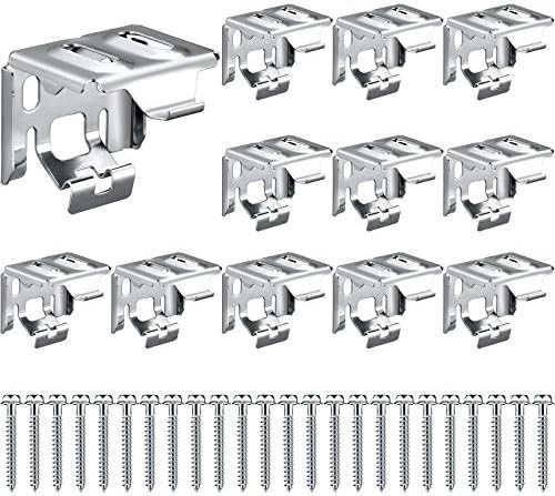 6 Pieces Mini Blind Brackets Bracket for Window Blinds, with Screws