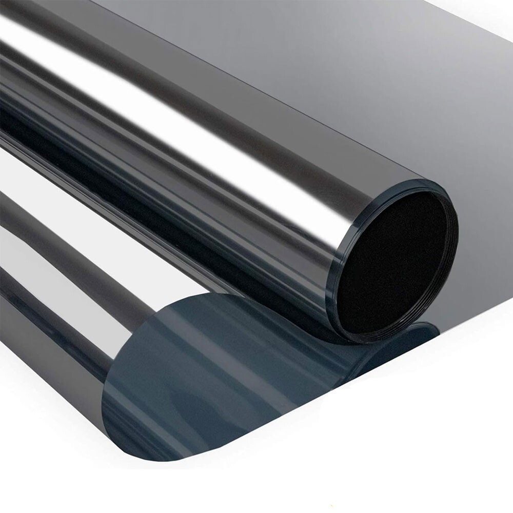 5m One Way Self Adhesive Privacy Window Film Mirror Tint UV Reflective Sun Block