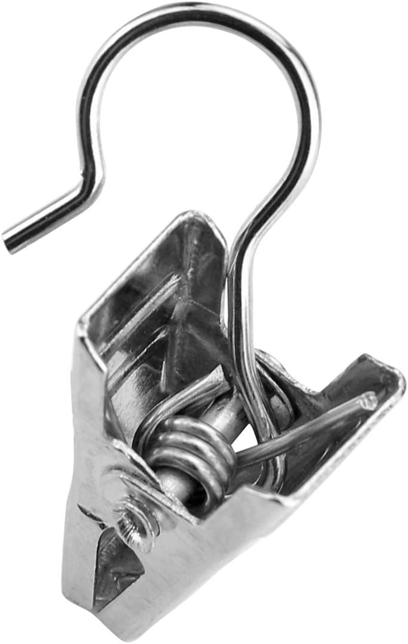 120 Pack Heavy-Duty Hook Clip Set Metal Curtain Clips for Curtain Photos Home Pa