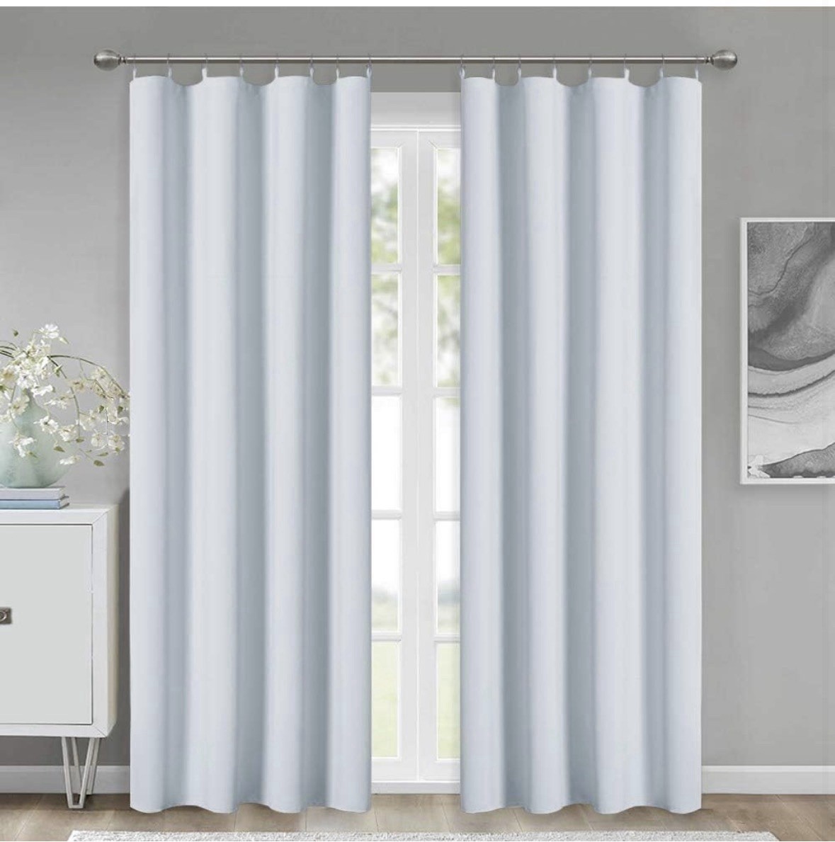 Curtain Liners 2 Panels Energy Efficiency Blackout Thermal Insulated Darkening