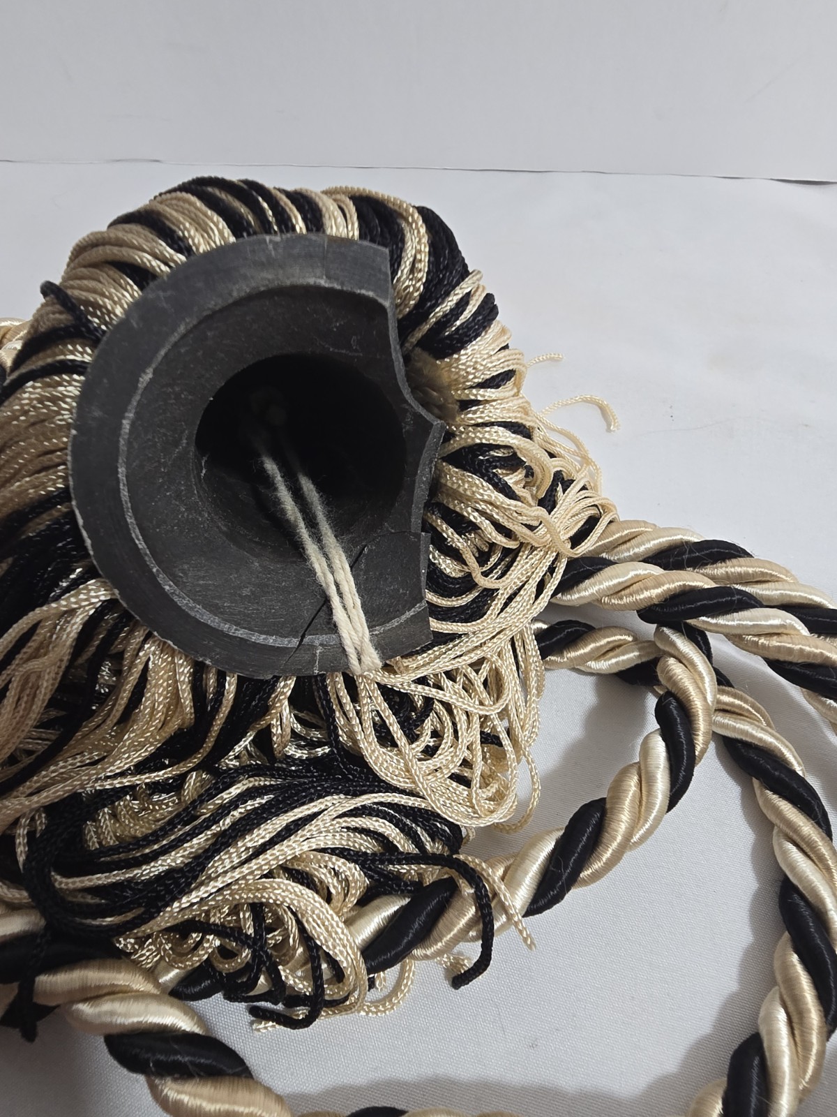 Fancy Large Curtain Tie Back Tassels Gold/Black Color