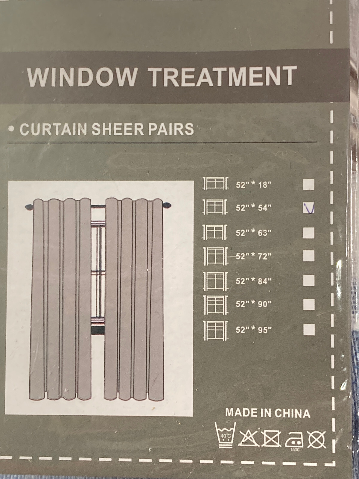 Blue & White Striped Panels Window Curtains Sheer Panels 2 pc 52×54 Grommets
