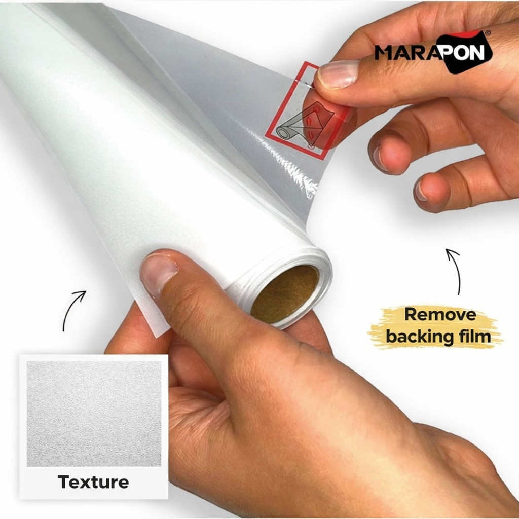 XXL MARAPON® Frosted UV Window Privacy Film – Static Adhesive 46.4″ x 78.7″