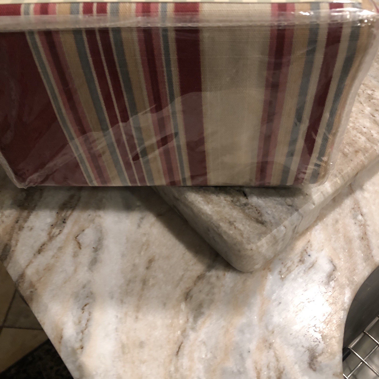Waverly Ballard Bouquet Stripe Pinch Pleat Pair Lined Drapes 100% Cotton 84″Long