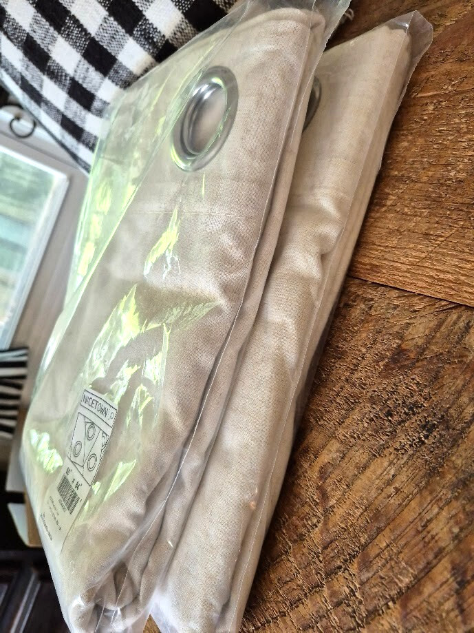 Nicetown Light Filtering Natural Linen Curtain Panels Set of 2 – New In Pack