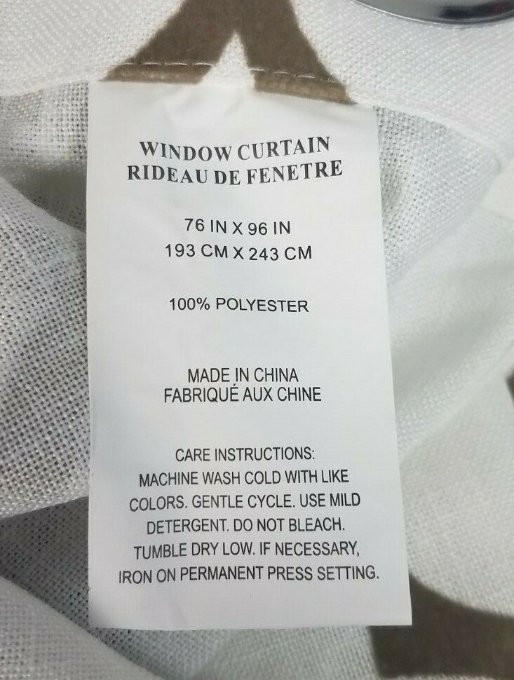 Duck River Textiles Mason Geometric Linen Textured Taupe Curtains(2) 38″x96″