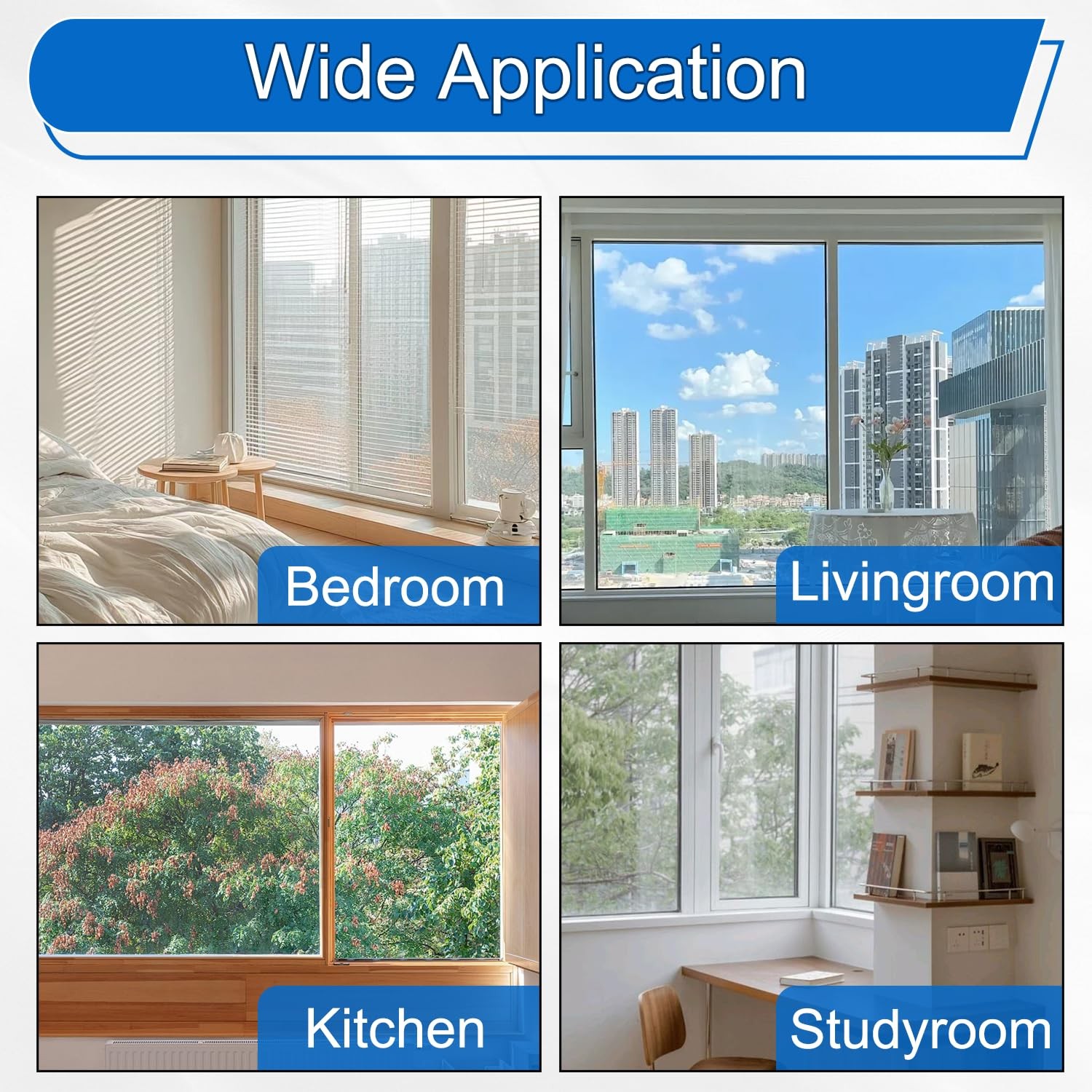 PackYard Thermal Shrink Window Insulation Film Kit 5 47 x 315 inches, Clear