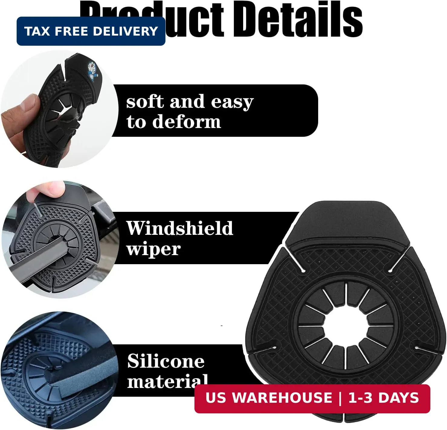 6pcs Universal Silicone Wiper Pivot Guards, Premium Windshield Wiper Covers and