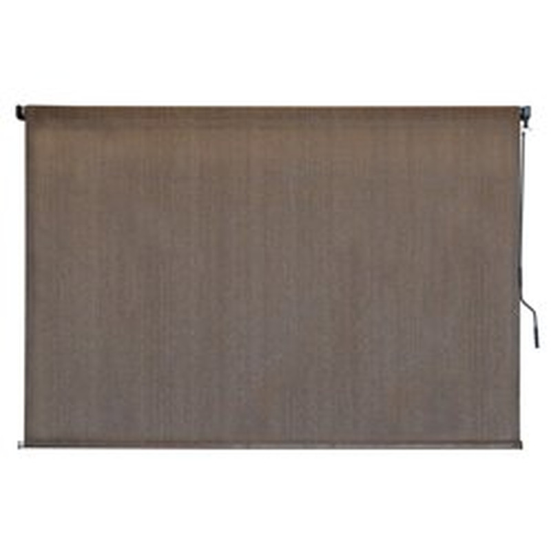 Keystone Fabrics Cordless Outdoor Sun Shade – 4′ Wide X 6′ Drop – Bryce (Brown/B