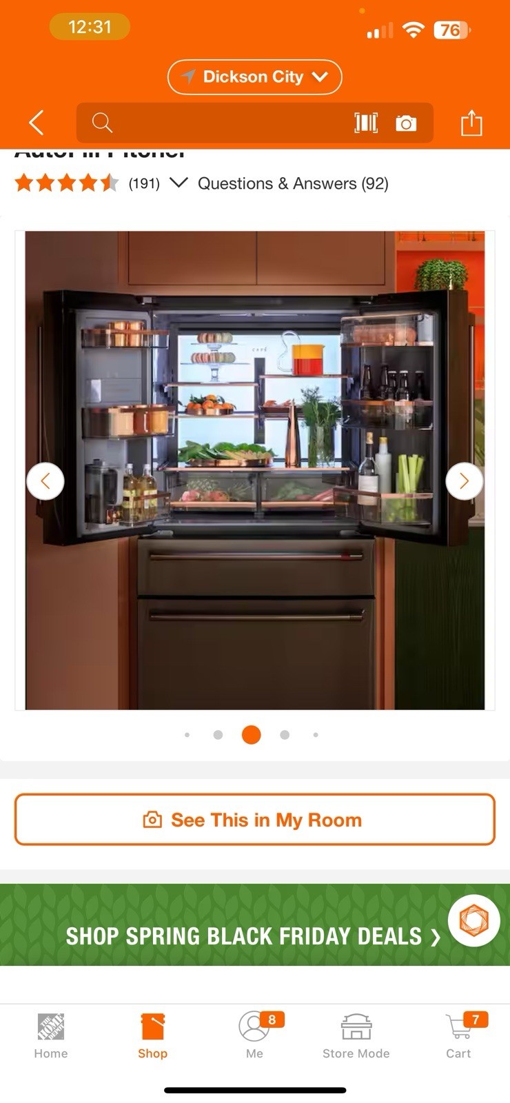 Cafe 36 Inch Redfrigerator