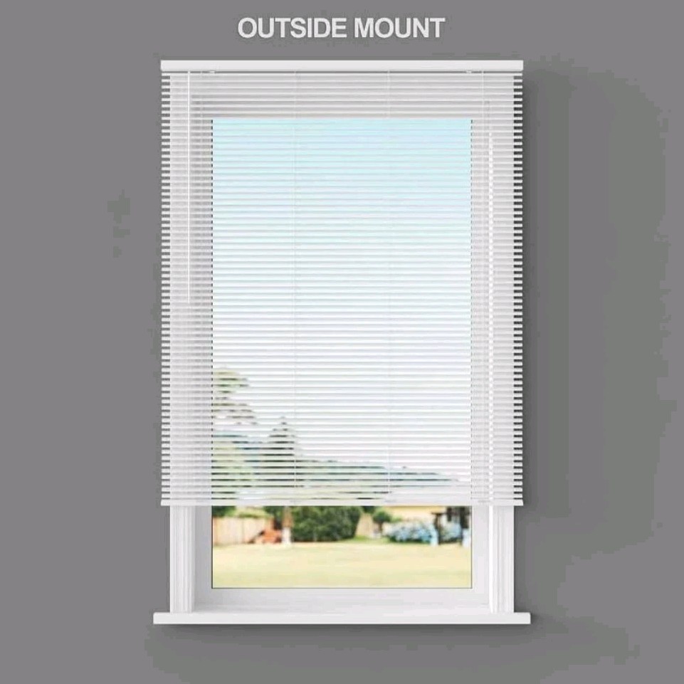 Lumino Vinyl Pro Cordless Horizontal Blinds White 36 x 72 in Light Filtering