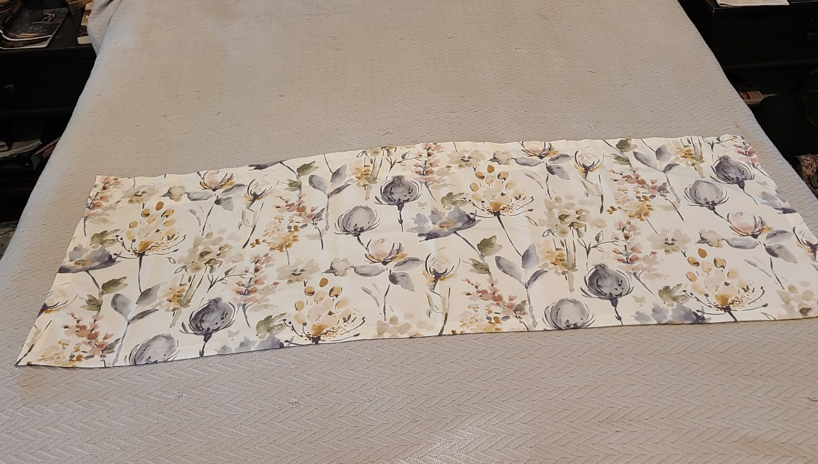 Floral Custom Valance Rod Pocket 52″x 19″ Unbranded Multicolor