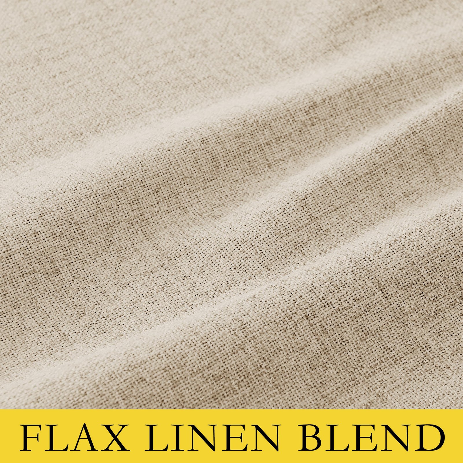 100% Blackout Short Curtains for Windows, 2 Panels Set, W42 x L54 Each, Beige…
