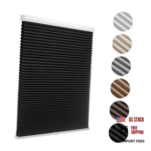 Black Cordlessout Cellular Shades for Windows—Haycomb—16″x36″—Black