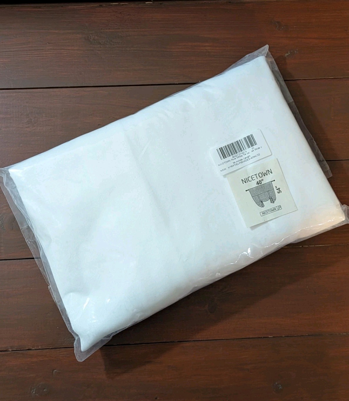 NICETOWN Thermal Insulated Pure White Tie Up Curtain for Light Blocking 40″x54″