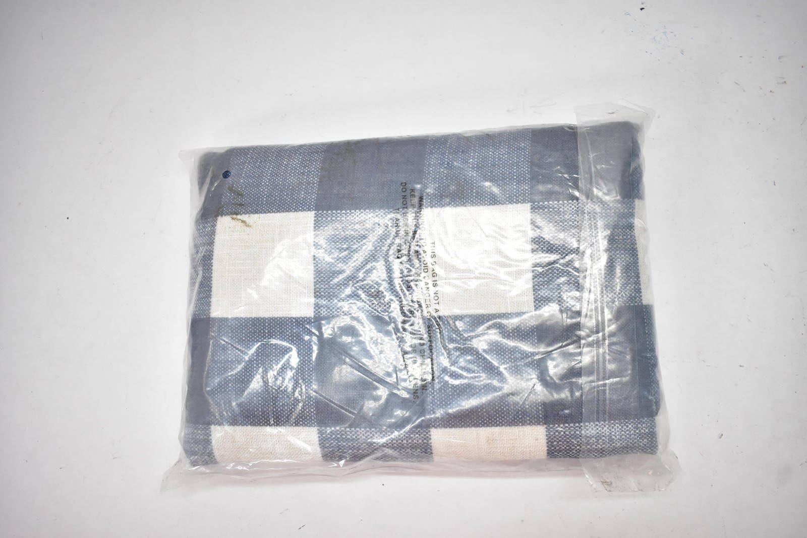 Grainger Curtain Panel Indigo Blue White Buffalo Plaid 52×95 Window Decor Modern