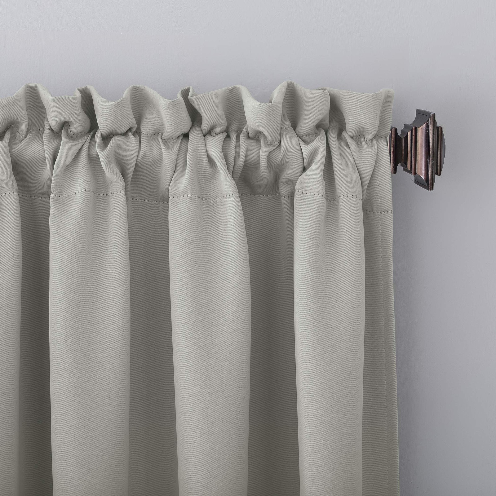 Energy Saving Blackout Curtain Panel 40″x95″ in Silver Gray