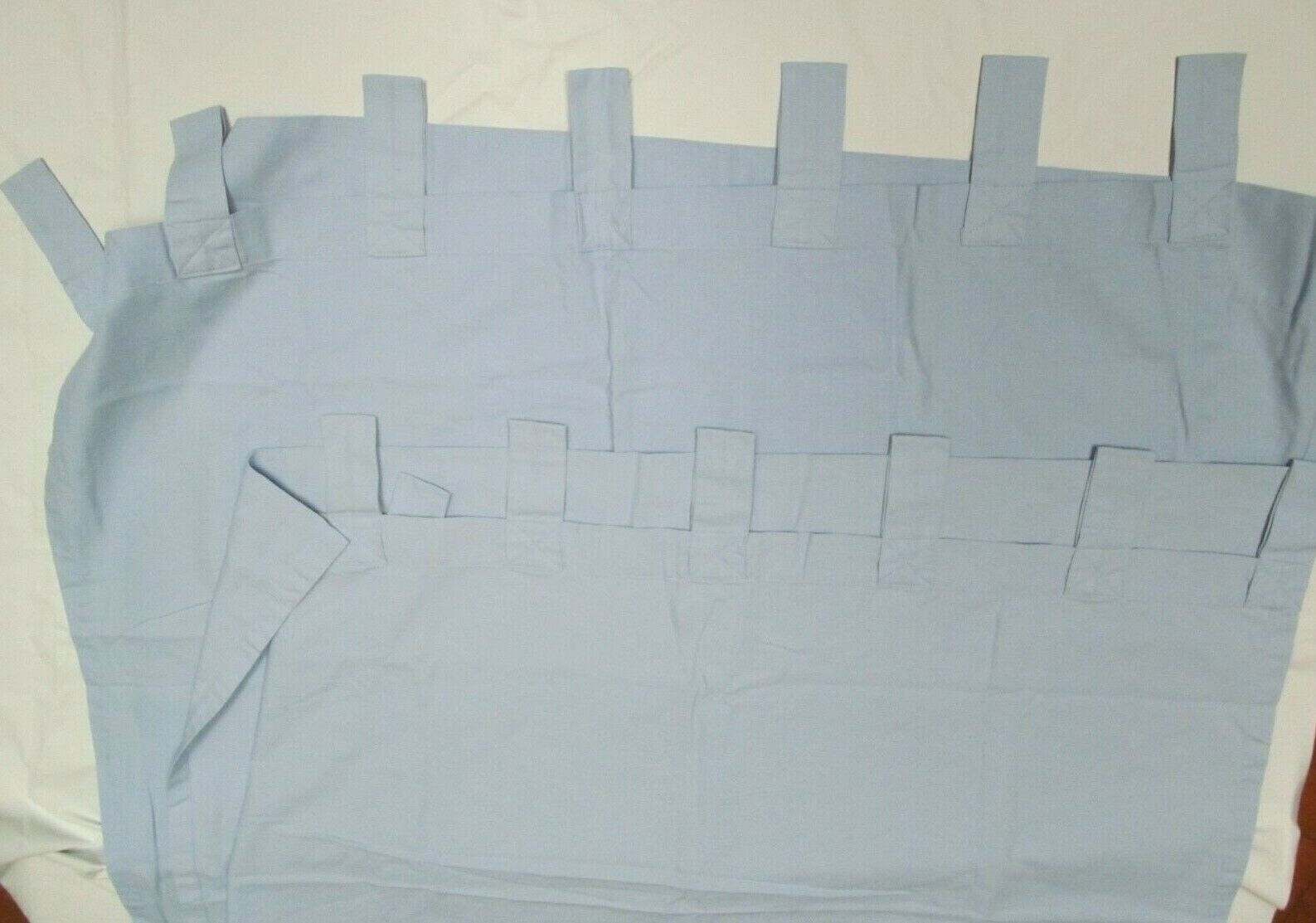 Pottery barn light blue tab curtains Unlined 84 X 44