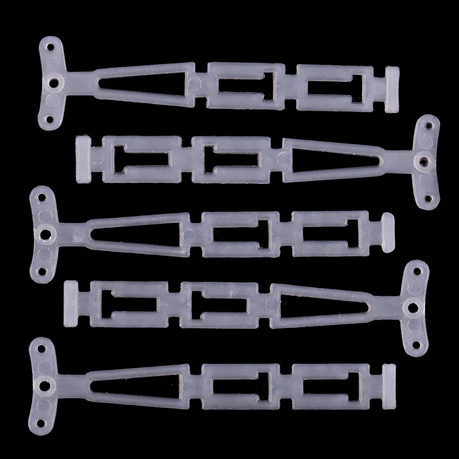 20 Pack Plastic Curtain Grommets 40mm-1.7Inch Silencer Sliding Black Sheers