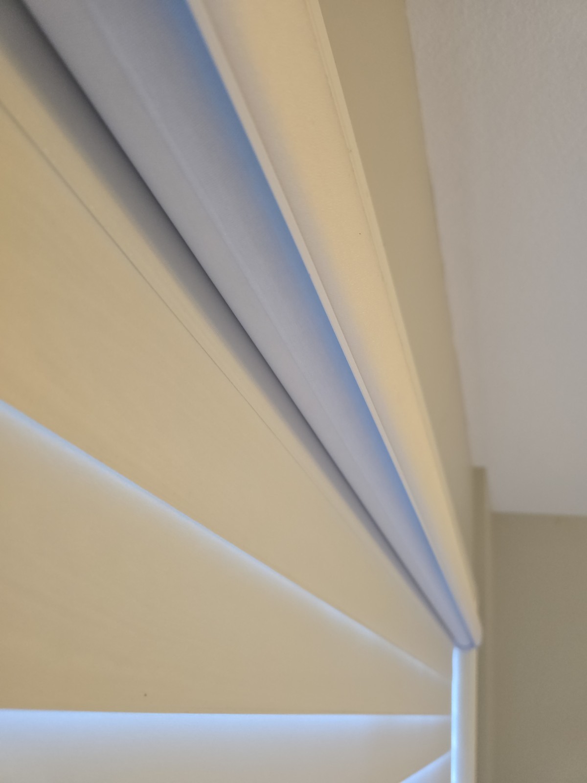 Satin Sheer Shading Blinds – Arctic Ice Color — Pair/ 2 Blinds