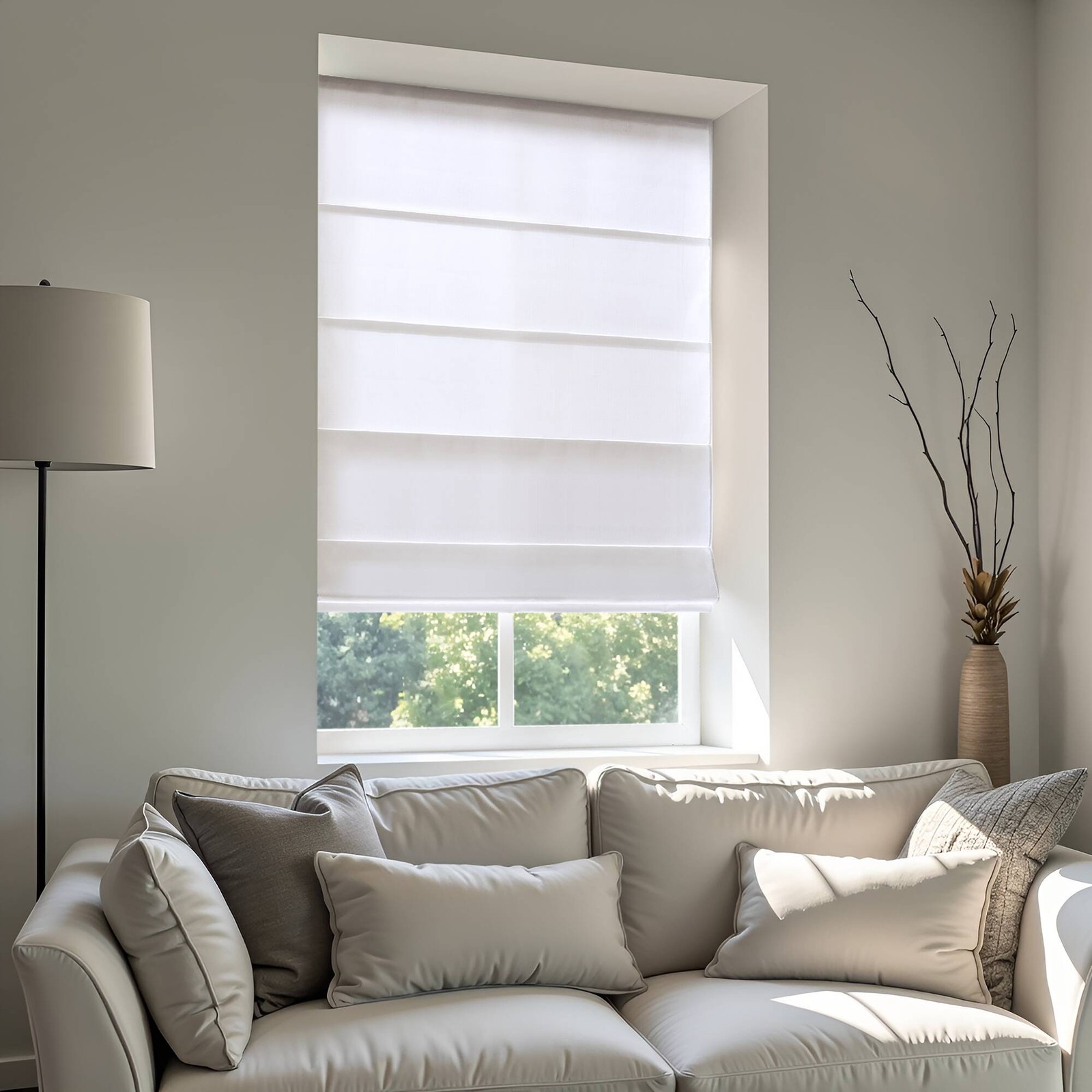 1PC 31×64″ Cordless Roman Blind fabric