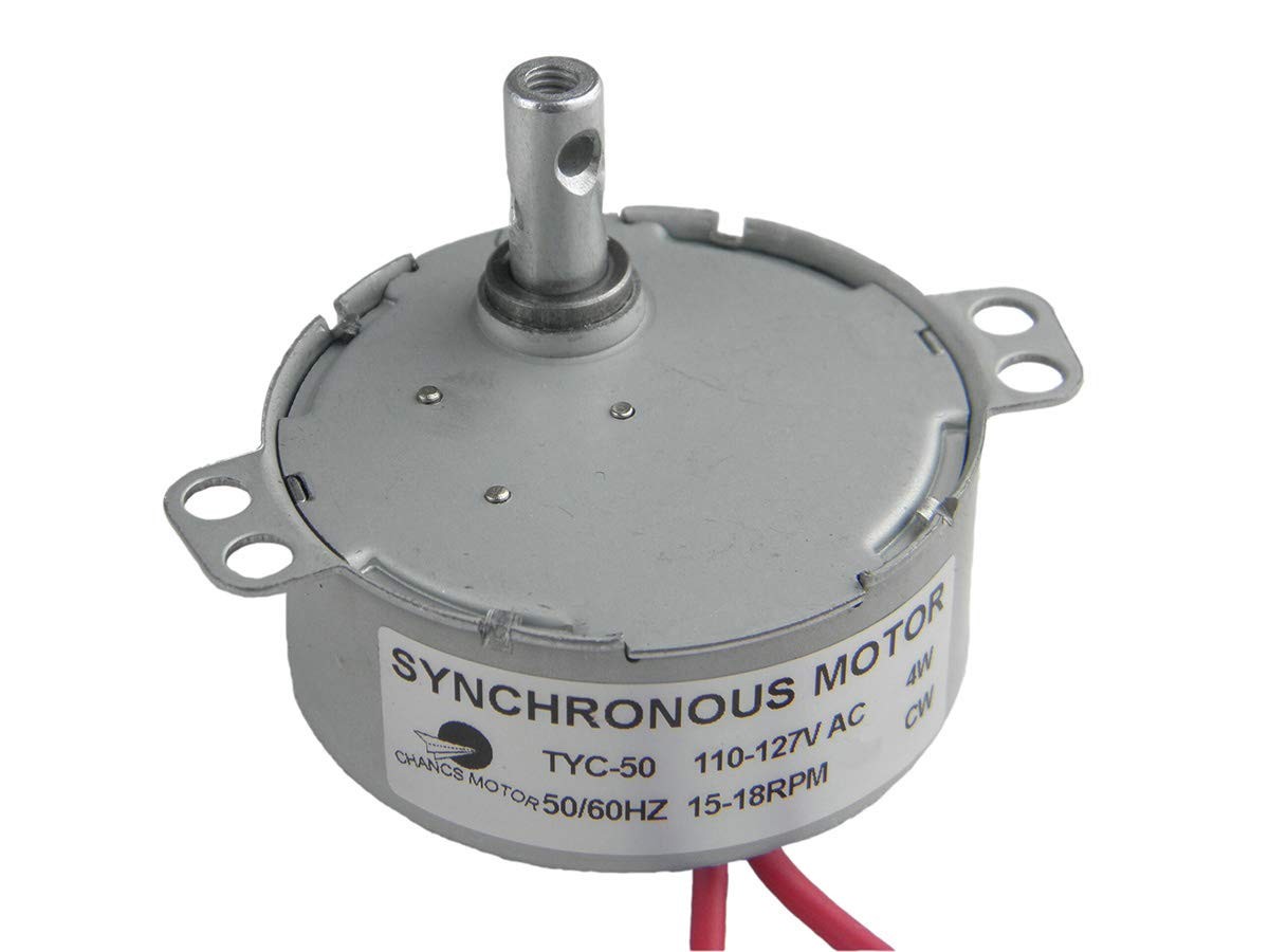 Slow Speed Electric Motor TYC-50 110V 15-18RPM CW Micro Motor Turntable Gear …
