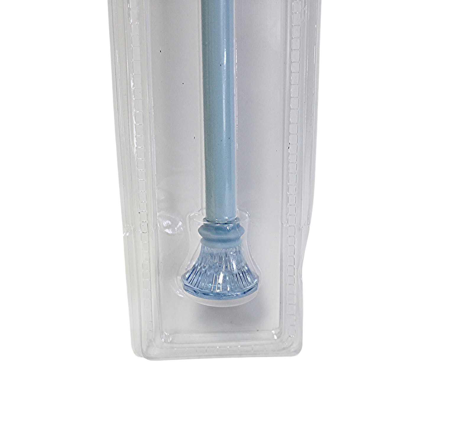 2 Pack Complete Drapery Curtain Rod Set Blue Size 28-48 inches