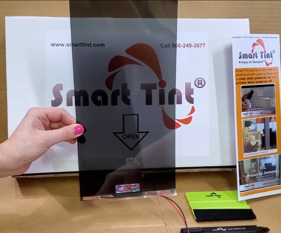 1 Piece Black Genuine Smart Tint Switchable Glass Smart film USA Manufactured