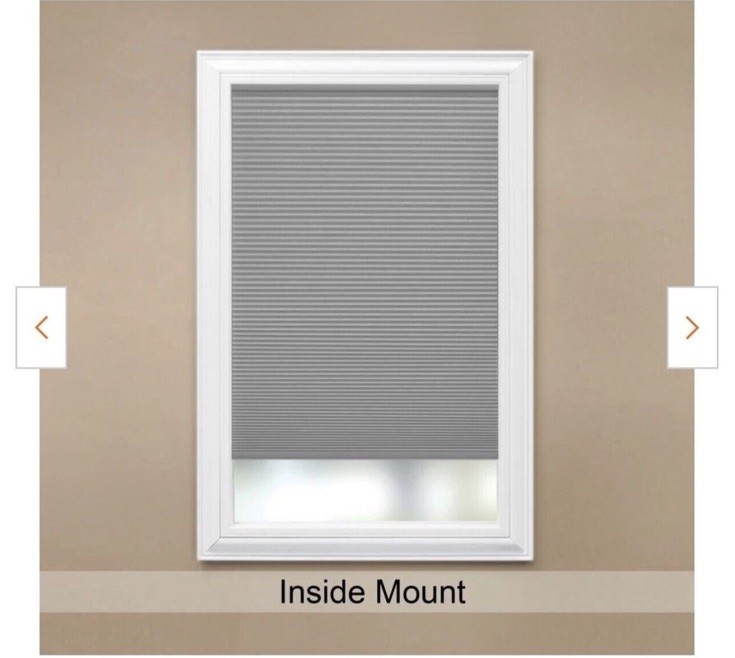Pewter Grey Cordless Blackout Cellular Shade – 26in. W x 72in L