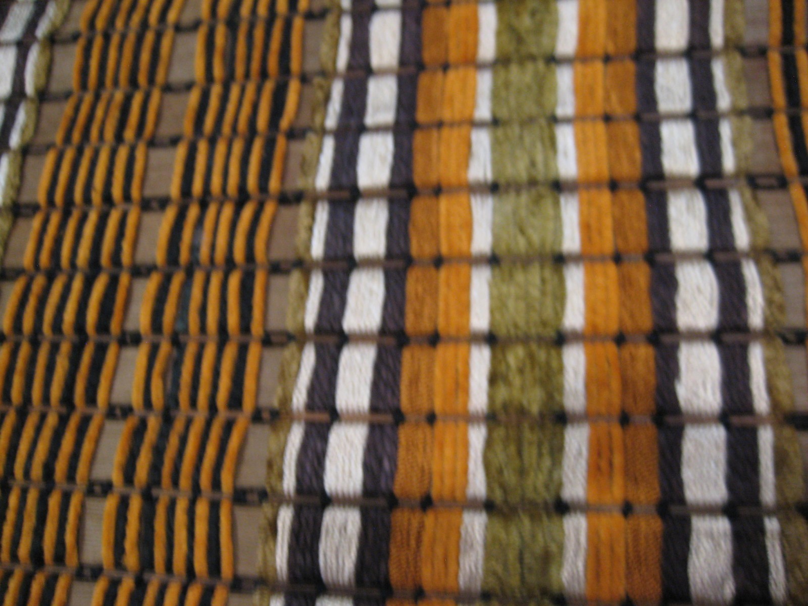 VINTAGE RETRO DELMAR? LOOMCRAFT WOVEN WOOD BLIND PAIR FANTASTIC CONDITION! LOT 2