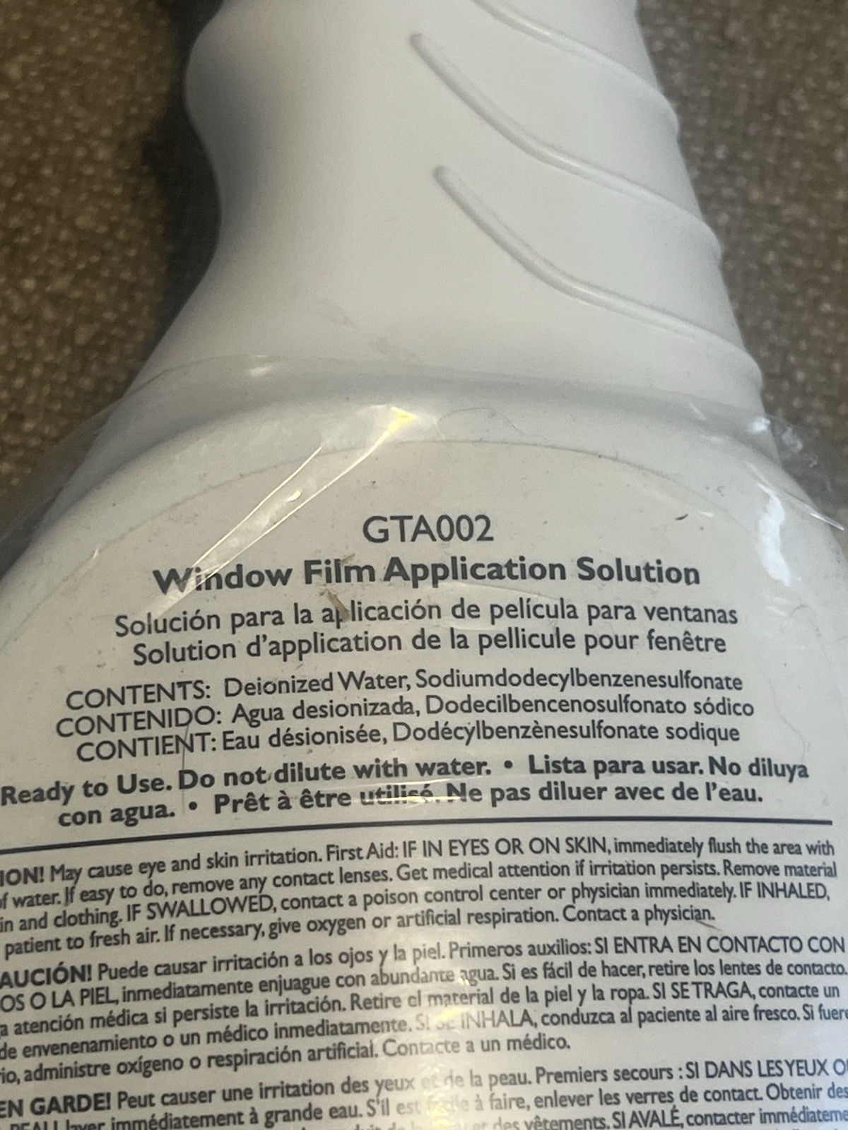 Gila Window Film Application Solution 16oz Spray Bottle with Cloth