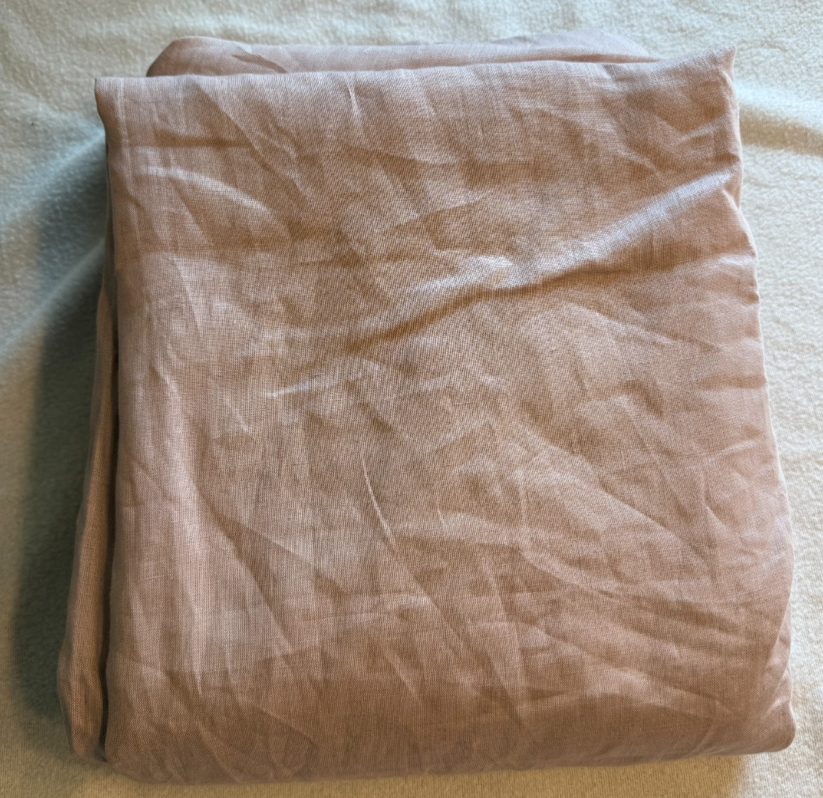 QUINCE European Linen True Blackout Curtain Panel 96×108 Blush Pink