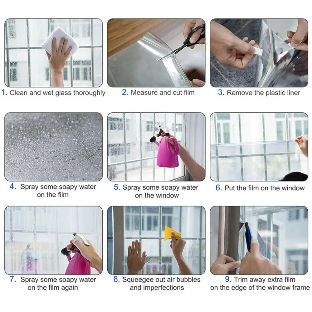 DIY, Renter Friendly Stained Glass Window Film – Multicolor for Creative Studios
