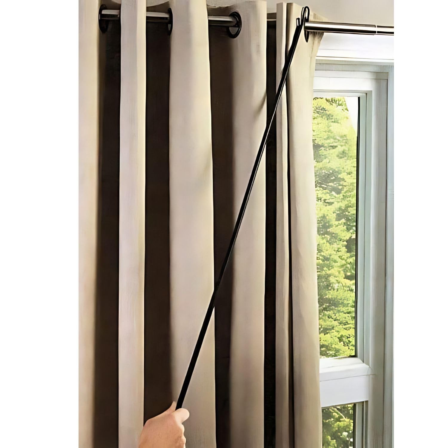 42″ UNIVERSAL DRAPERY PULL ROD BY JUMBL