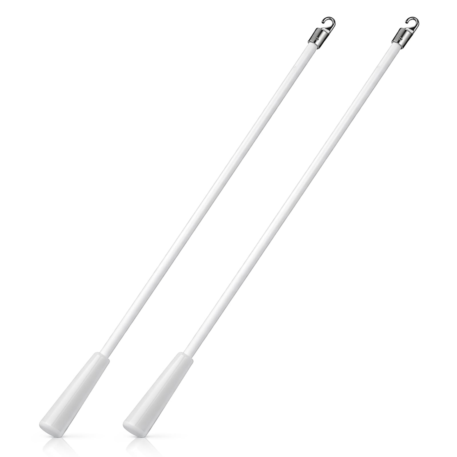 MSHHDK 2 Pcs White Blind Vertical Blinds Stick Replacement 17 Inch,