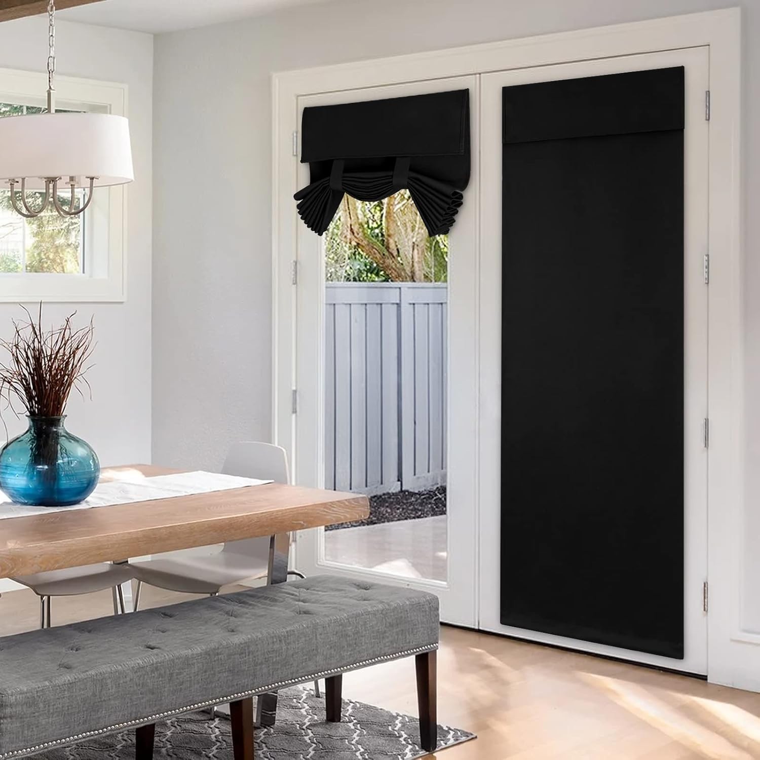 Versatile Blackout Door Curtains 26×68 Inch – Chic Thermal Privacy Solution