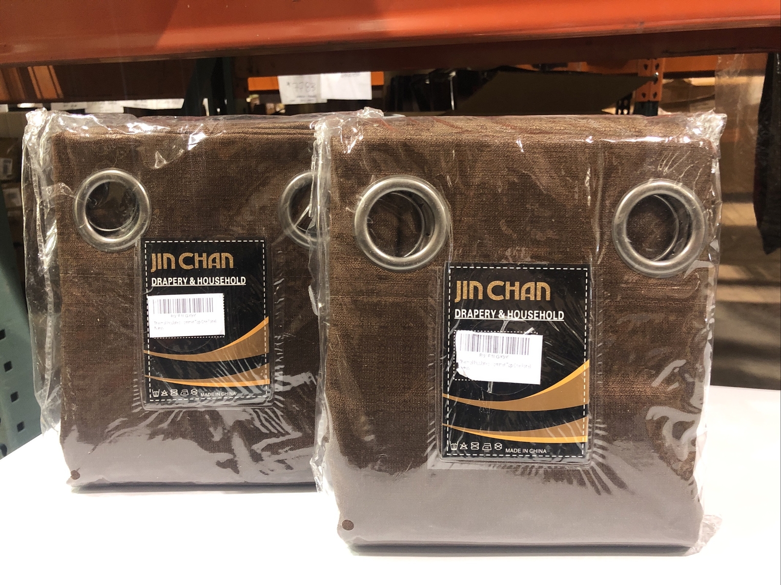 JINCHAN Blackout Curtain for Bedroom 84 Inches Length Brown Black-Out 1 Panel